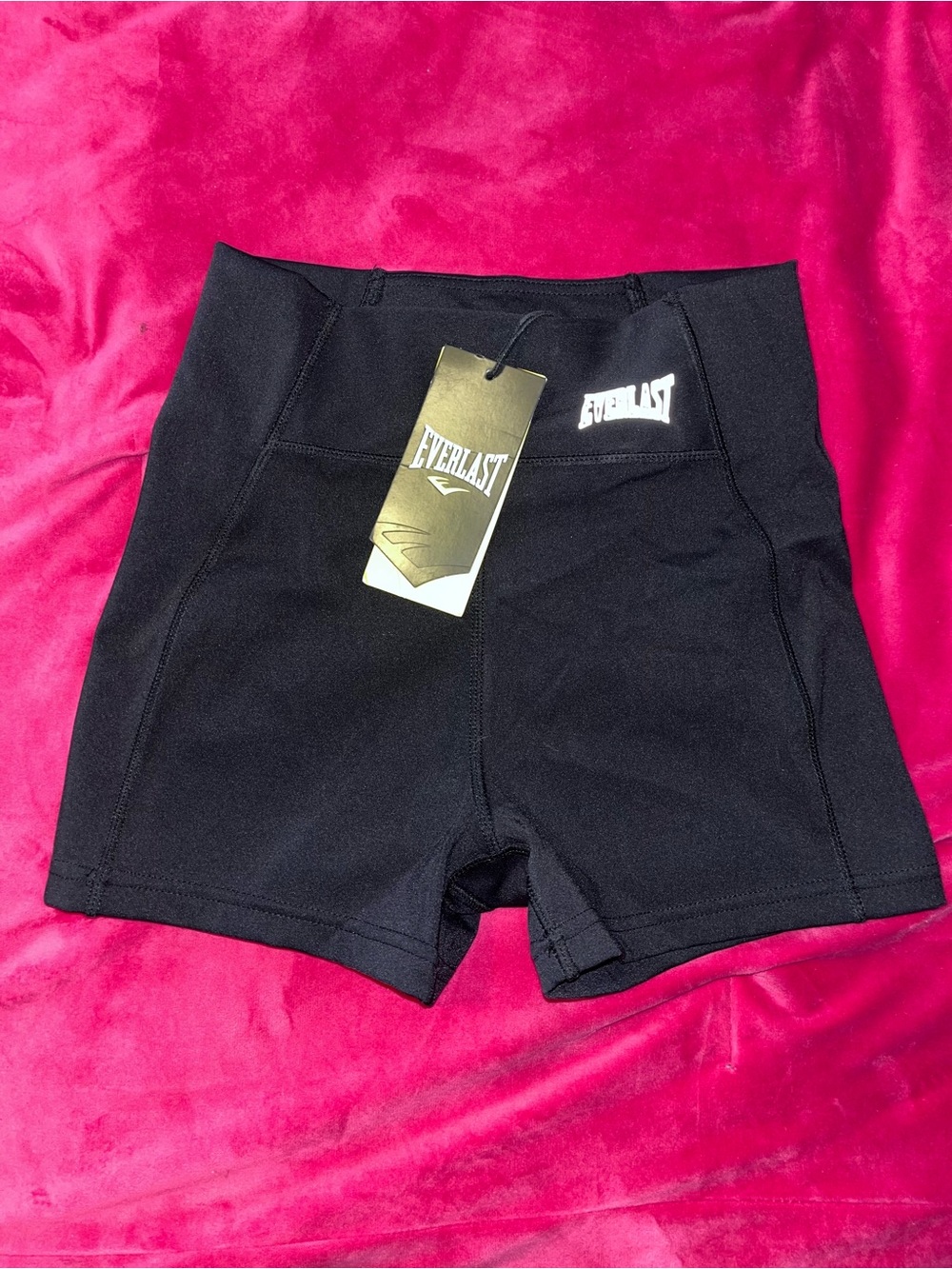 Everlast Women's Black High-Rise Athletic Shorts